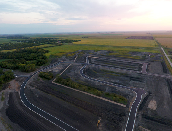 development aerial photo